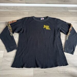 Vintage Boothill Saloon Bike Week Long Sleeve Thermal Size Med Jensen USA MADE